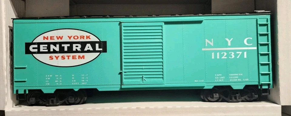 Piko G Scale Steel Box Car New York Central 112371 - Image 2 of 4