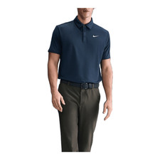 Nike Tour Men's Dri-FIT Textured Golf Polo Midnight Navy/White 