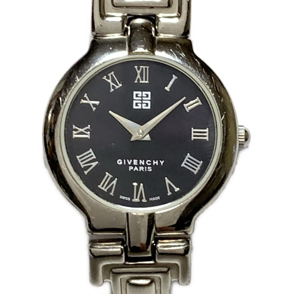 Givenchy Ladies Quartz Dress Timepiece SS Black Dial 1569465 wrist 16cm
