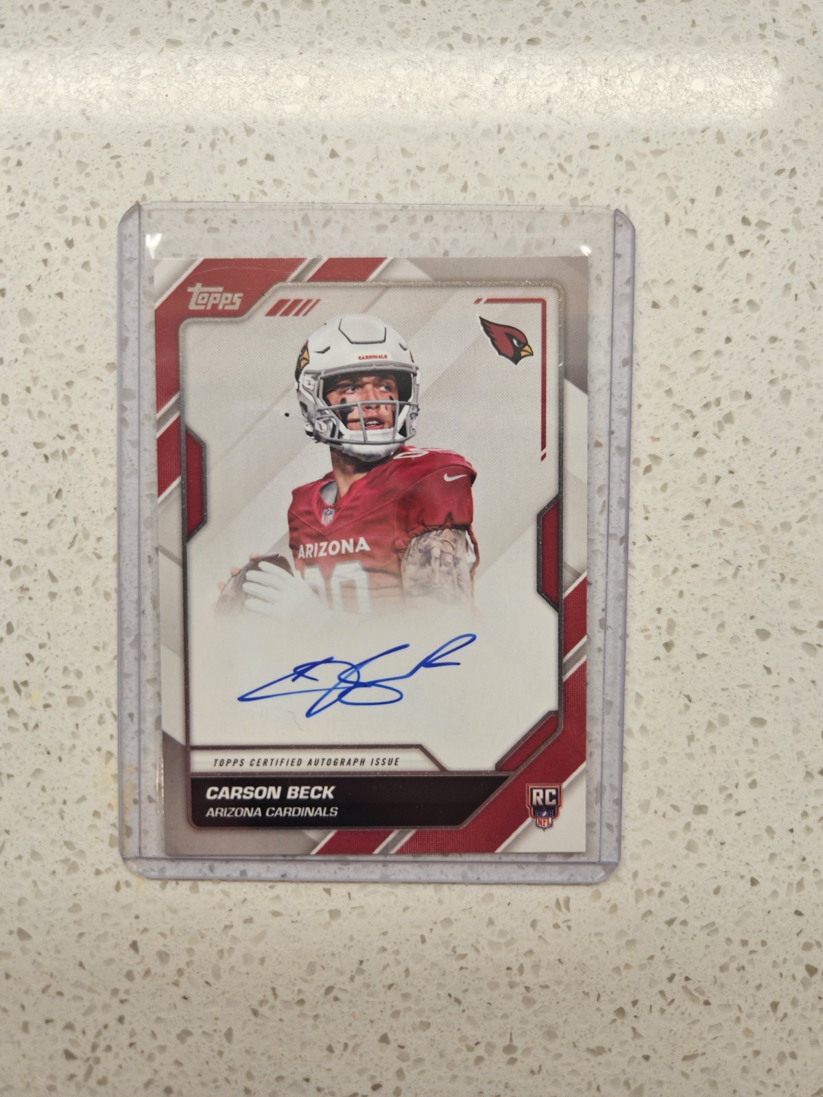 2026 Topps Football Carson Beck Flagship First Signatures Rare Auto Cardinals AZ