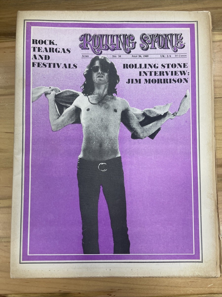 ROLLING STONE誌(1969年) Rolling Stone Magazine Issue 38 July 26 1969 Jim Morrison