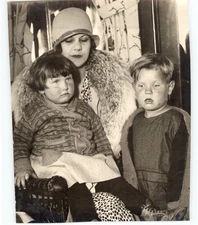 HELEN HAMMERSMITH & Children SAN FRANCISCO Infant Shelter VTG 1929 Press Photo
