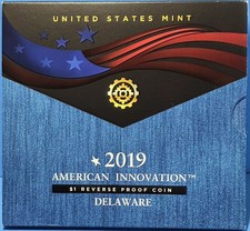 2019 S American Innovation $1 Reverse Proof Coin - Delaware
