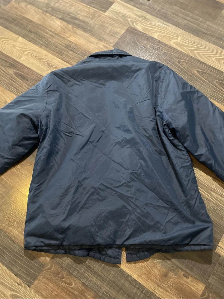 Sears The Mens Store Quality Outerwear Size 38 (M) Navy Jacket **Missing Button - Image 4 of 4