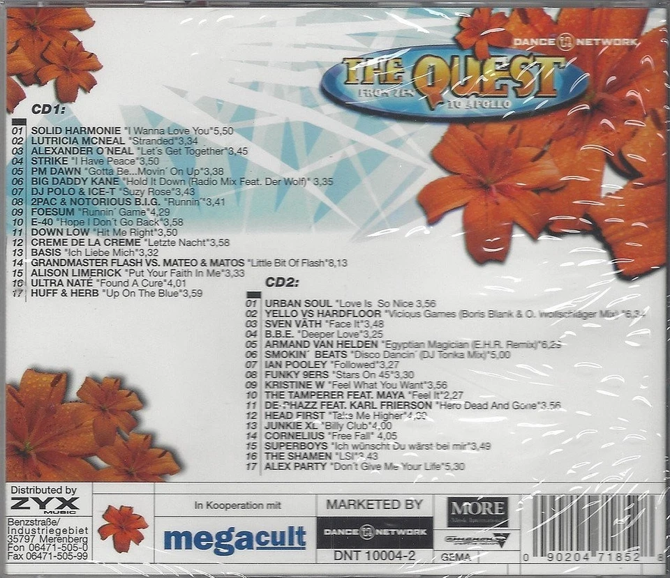 THE QUEST From Zen to Apollo - Connection of HIP HOP,R%B, House... CD NEU - Bild 2 von 2