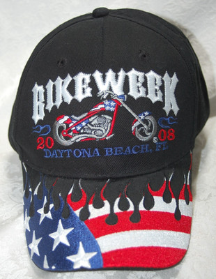 Bike Week 2008 Daytona Beach Hat/Cap by Beach Club Promotions Adjustable Size