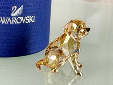 Swarovski 1142825 Golden Retriever chiot assis 3,7 cm. Emballage d'origine et...
