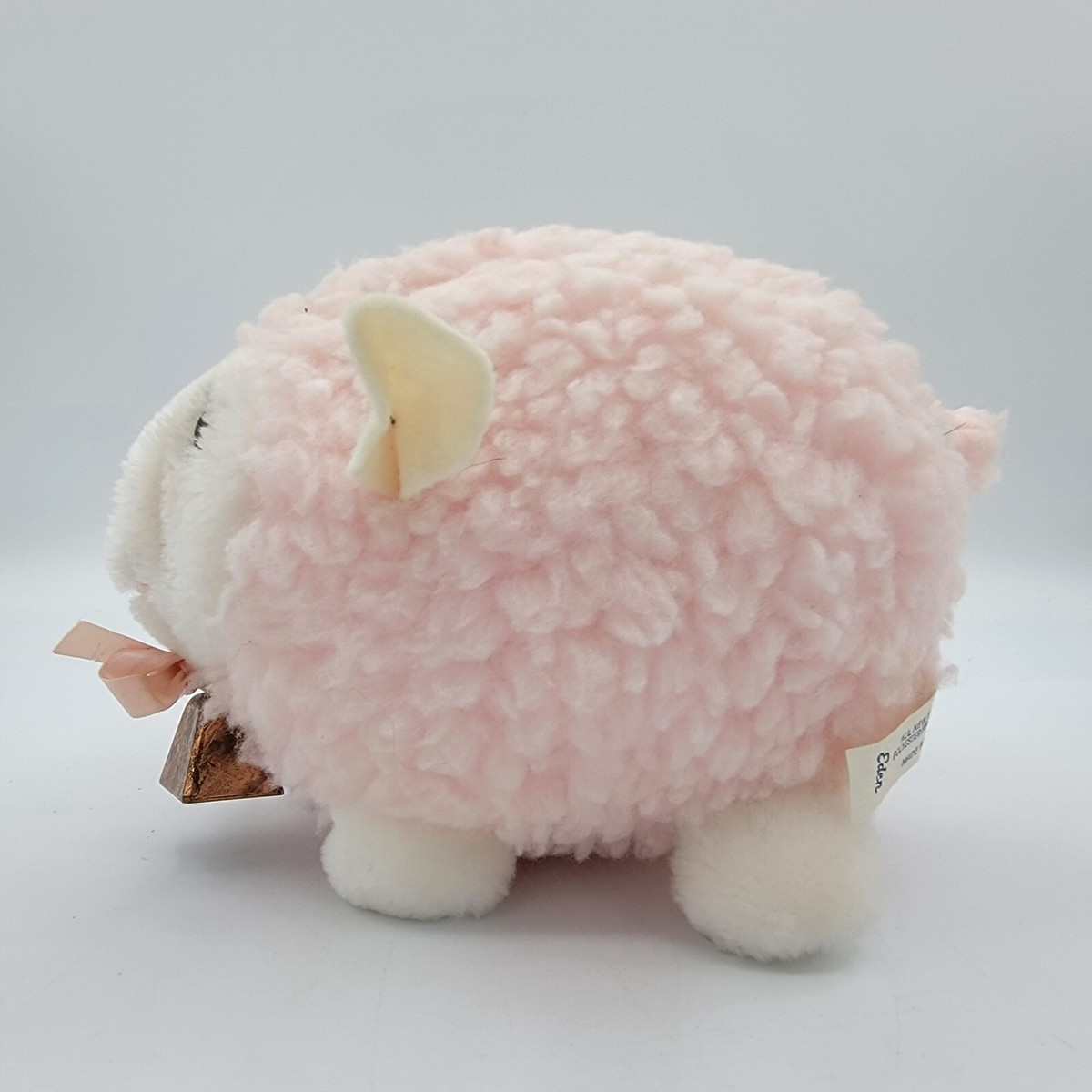Vintage Eden Toys Round Pink Sheep Lamb 8