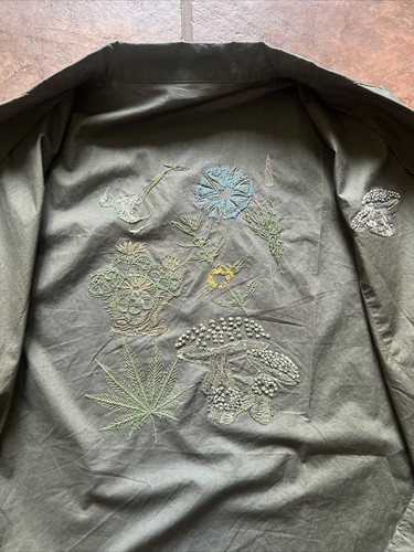 Maharishi Embroidered Shirt Psychoactive Plants Psychedelic McKenna Stamets - Picture 3 of 6