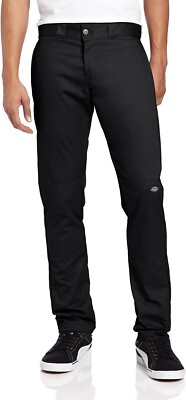 Dickies Men's Loose Fit Double Knee Work Pants Black 40x32 NWT