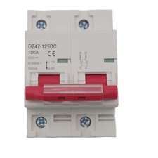 100A Universal Miniature Mini Circuit Breaker DC MCB Din Rail 2P Air Switch 500v