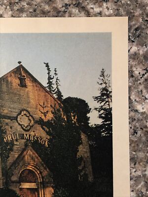 1974 Paul Masson Wine California Zinfandel PRINT AD 1852 Winery