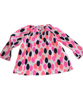 Carter's Dress White Pink Polka Dots Toddler 24 M Boho Retro Whimsical Hippie
