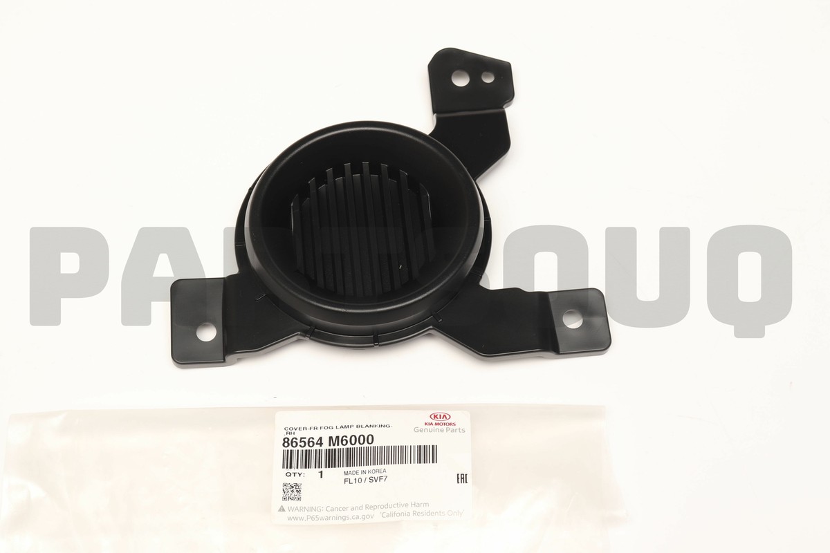 86564M6000 Genuine Hyundai / KIA COVER-FR FOG LAMP BLANKING,RH | eBay