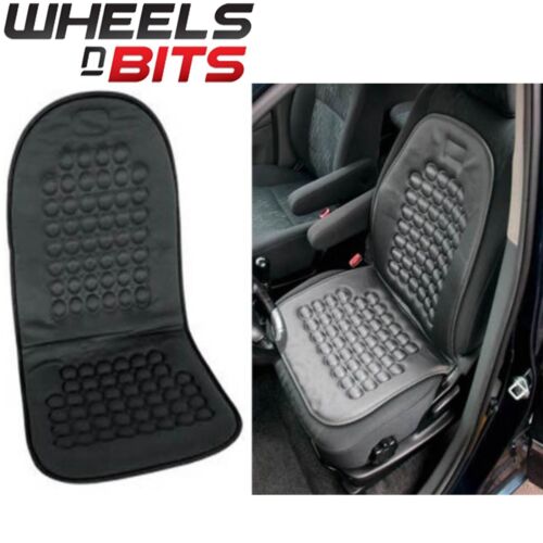 Funda universal de asiento de coche negro masaje cojín salud invierno protector calentador - Imagen 1 de 3