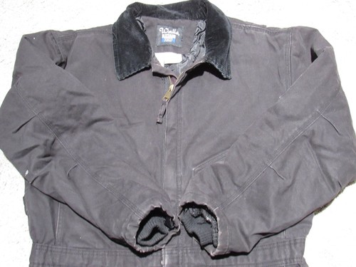 WALLS Blizzard Pruf Insulated Canvas Duck Cloth COVERALLS LARGE Short Quilted 44 - Picture 12 of 16