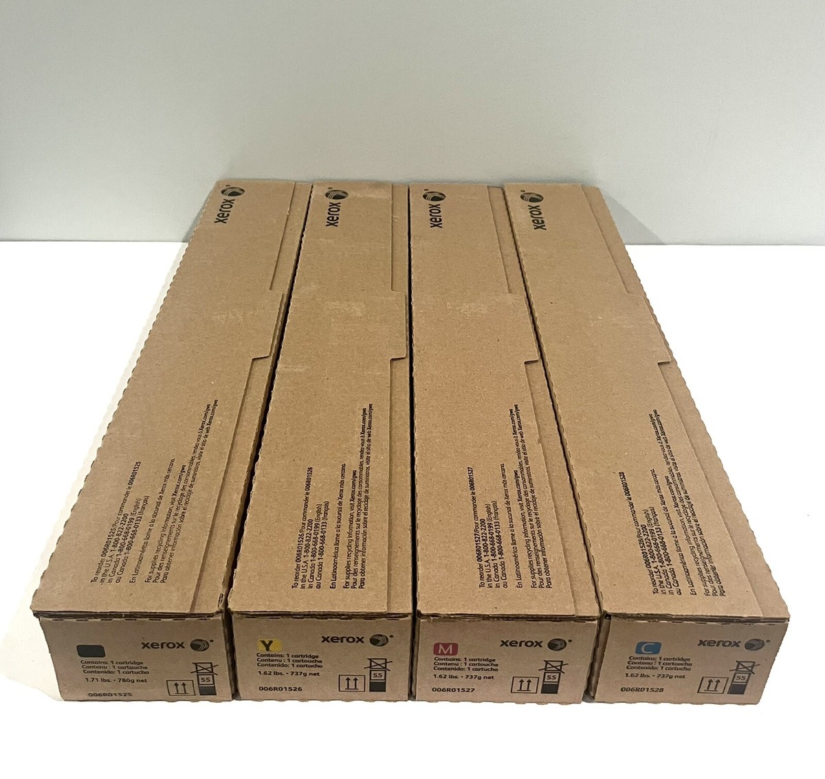大正15年発行 コドモアサヒ Xerox 006R01525 26 27 28 Toner Cartridges Set KYMC For Color