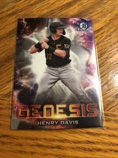 HENRY DAVIS 2021 Bowman Chrome Draft GENESIS Pirates Refractor