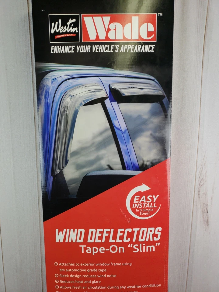 Deflector de lluvia de viento delgado Westin 72-88452 para Toyota Highlander 2014-2019 Foto 2 de 4