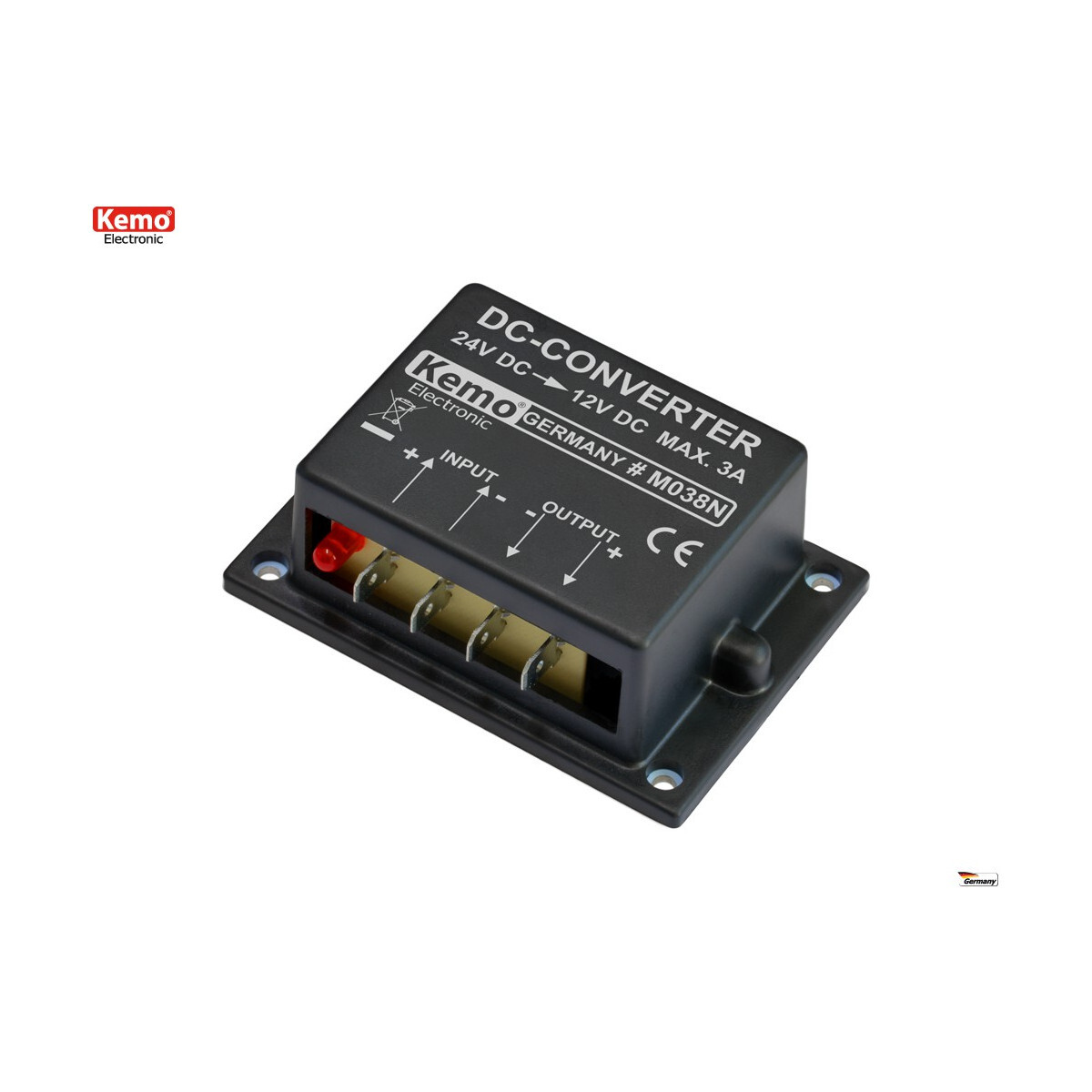 Convertitore DC-DC riduttore tensione da 24V a 12V automezzi, barche, camion