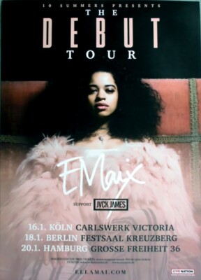 ELLA MAI - 2018 - Plakat - In Concert - Debut Tour - Poster