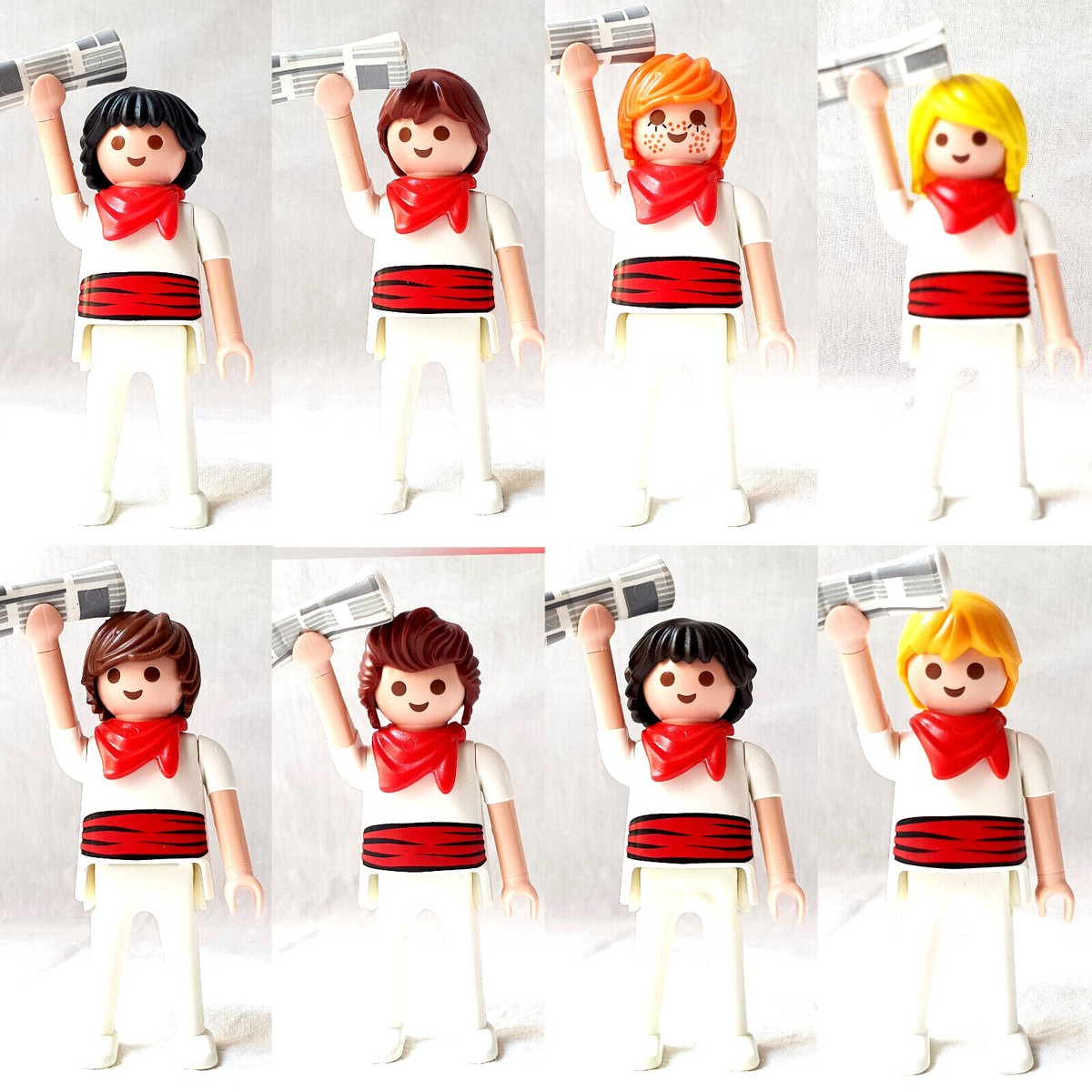 Playmobil runners of San Fermín the festivals Bull Fêtes Bayonne Pamplona