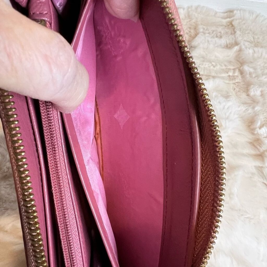 MCM ARMOUR VISETOS MONOGRAM STUDDED PYTHON PRINT … - image 9