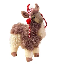 Douglas Cuddle Toys Christmas Llama Zephyr  11 Inch Stuffed Animal Plush Alpaca