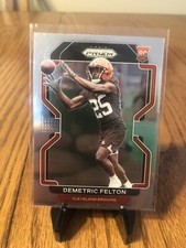 Demetric Felton 2021 Panini Prizm Rookie #411 Cleveland Browns PACK FRESH!!