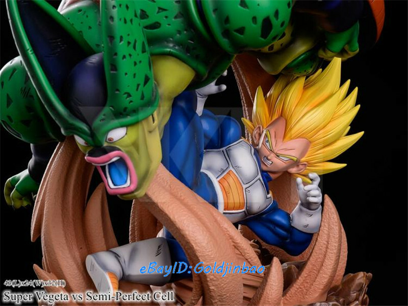 Dragon Ball Super Vegeta vs Semi-Perfect Cell Statue In Stock VKH