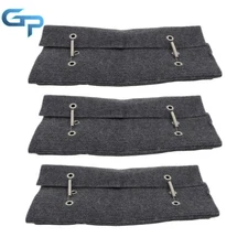 3 Pcs RV Step Covers Gray Wrap Around Camper RV Step Rug Carpet 18" Width