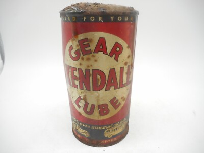 Vintage KENDALL Motor Oil GEAR LUBE Tin Advertising Gas Station Can | eBay Vintage KENDALL Motor Oil GEAR LUBE Tin Advertising Gas Station Can | eBay