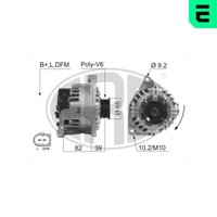 ERA Lichtmaschine Generator 120A 14V FüR Audi Allroad 2.5 TDI Quattro 2.7 T