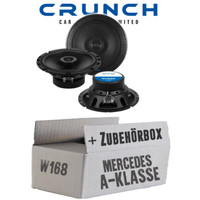 Crunch Lautsprecher FüR Mercedes A-Klasse W168 Front 13Cm 2-Wege Koax Einbauset