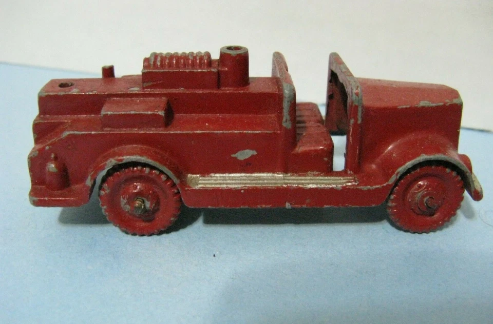 Charben's Vintage Red Die-Cast Fire Truck Mickey Mouse (?) Rare Design - Image 2 of 4
