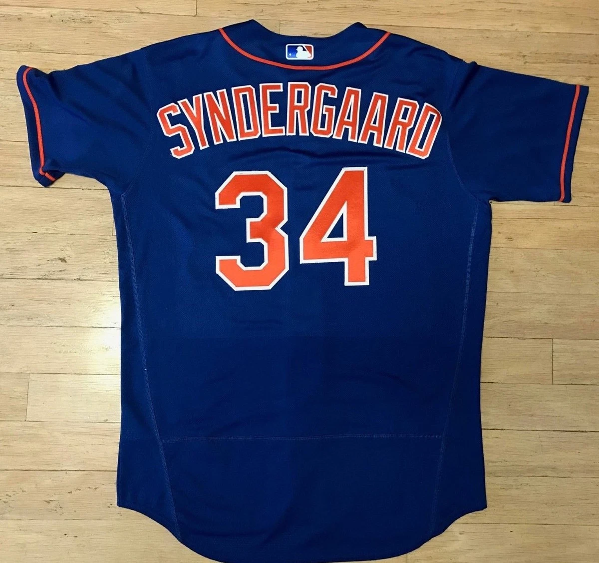 MAJESTIC NY METS 34 NOAH SYNDERGAARD AUTHENTIC MLB JERSEY NWT 44