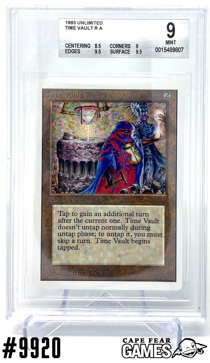 MTG Time Vault - Unlimited - BGS 9 - #9920, NM-Mint, English MTG Time Vault - Unlimited - BGS 9 - #9920, NM-Mint, English
