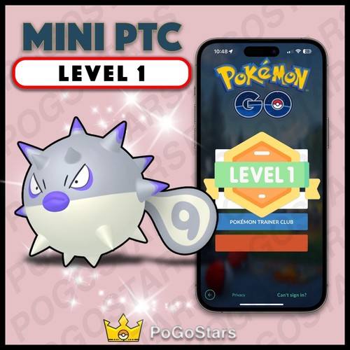 Pokémon PTC Go - Shiny Qwilfish Hisui - LVL1 Level 1 ONLY! ✨Description✨ - 第 1/1 張圖片