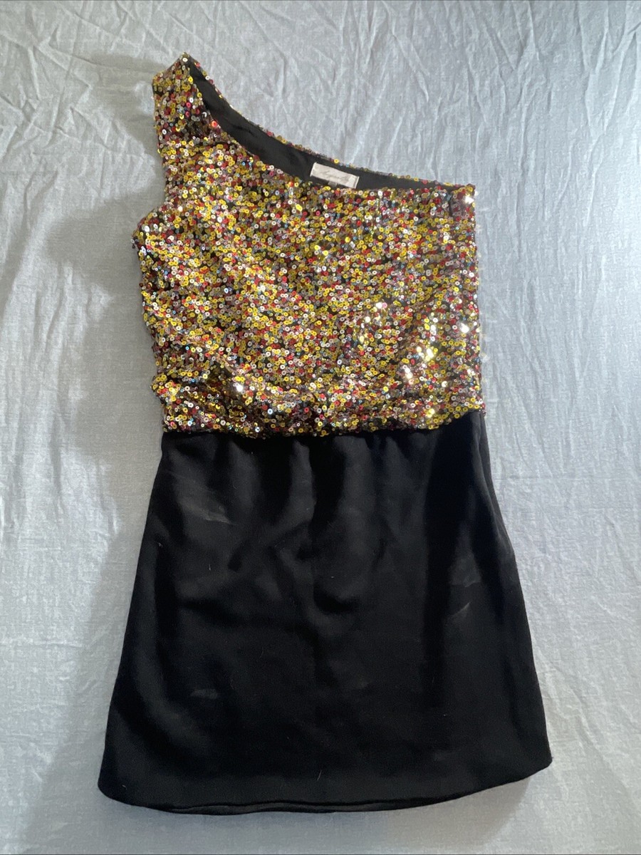 sugar lips sequin dress Navette Short Sleeve Sequin Midi Dress MULTI / M by Sugarlips