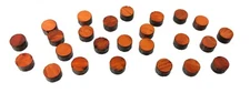 25pc. 1/4" Padauk Hardwood Fret Marker Inlay Dots - Great for Cigar Box Guitars