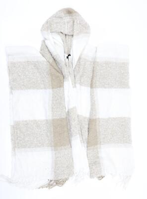 Pep & Co Damen Poncho beige kariert Einheitsgröße