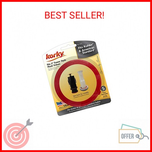 Korky 435BP Universal Toilet Flush Valve Seal Kit Replaces American