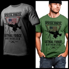 Special Forces T-Shirt Airborne Paratrooper Military Infantryman Air Assault Tee