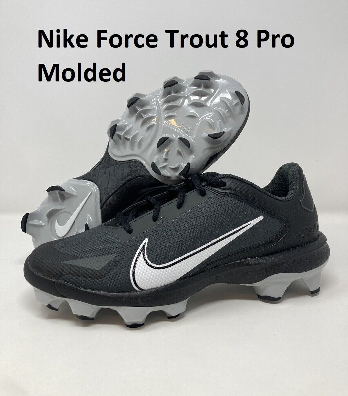 Nike Force Trout 8 Pro Molded Baseball Cleats Men's CZ5914-011 Sz Nike Force Trout 8 Pro Molded Baseball Cleats Men's CZ5914-011 Sz
