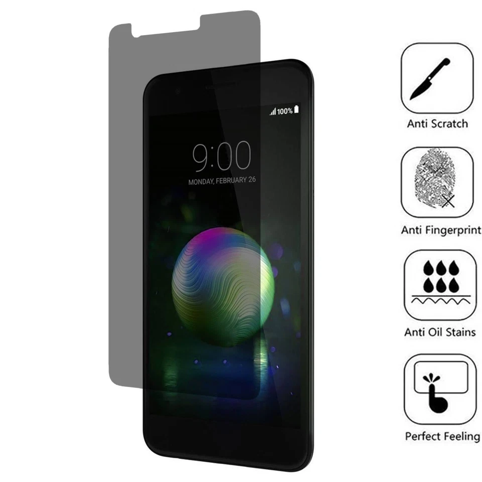 PACK DE 2 [BISEN] Funda Protectora de Pantalla Antiespía Privacidad para LG K10 (2018)  Foto 2 de 3