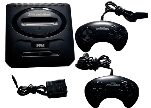 SEGA Genesis MK-1631 Console System & 2x Controller Vintage Retro Video Game lot