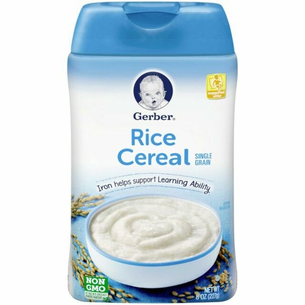 gerber rice cereal supported sitter
