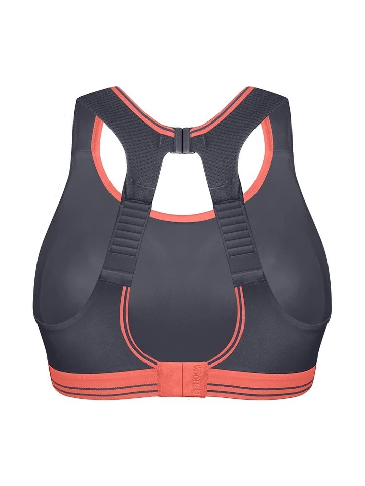 Nuevo Sujetador Deportivo Amortiguador Ultimate Run Gris/Rosa 5044 Varias Tallas Foto 4 de 4