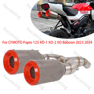 CFMOTO Papio 125 XO-1 XO-2 XO Baboon 2023 2024, 2 Muffler Left