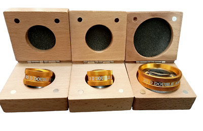 GOLDEN COLOR Copy Volk Lens Combo 20D 78D 90D Non Contact Slit Lamp Lens New